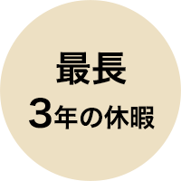 最長3年の休暇